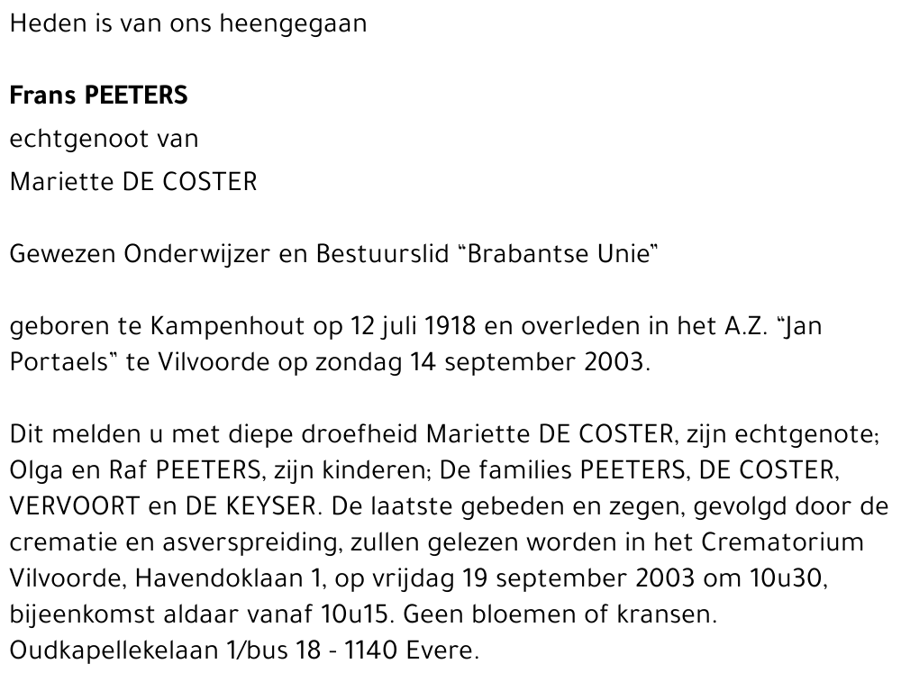 Frans Peeters