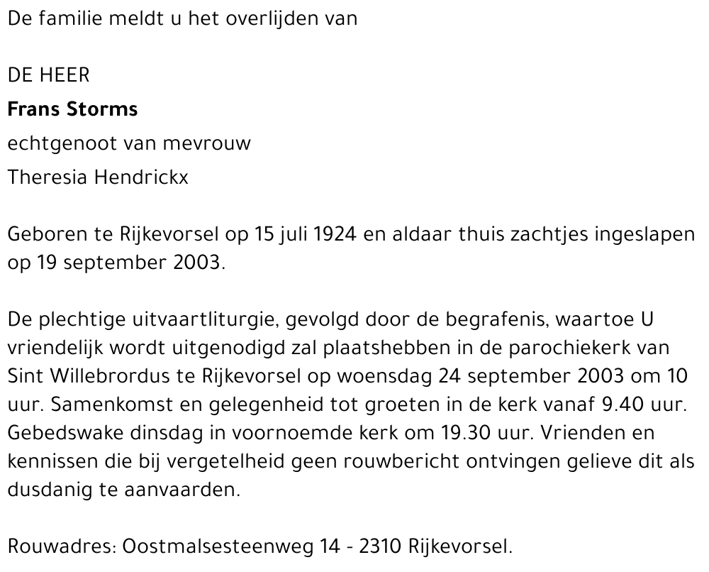 frans Storms