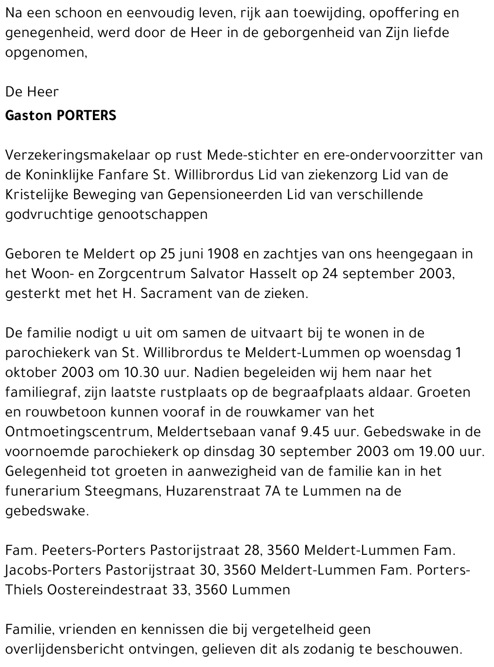 Gaston Porters