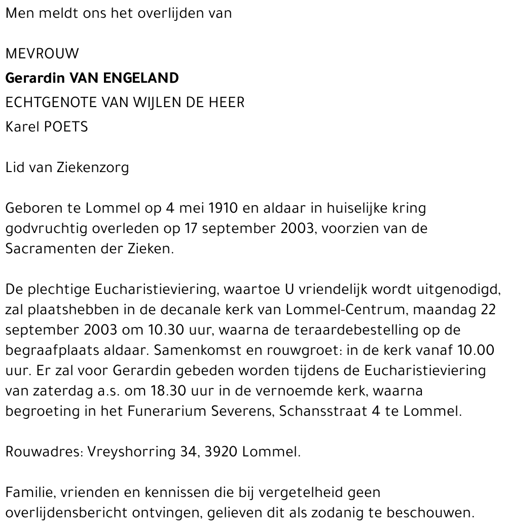 Gerardin Van Engeland
