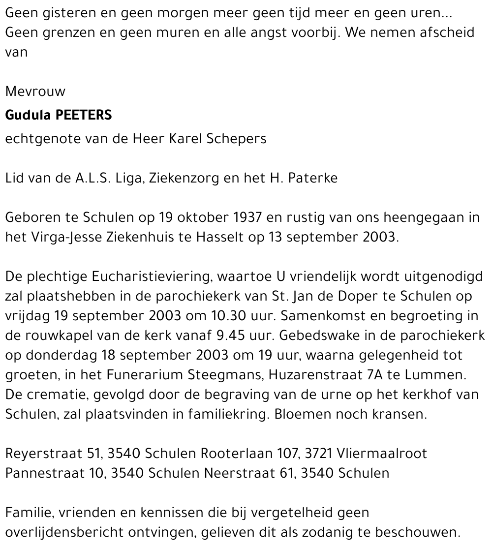 Gudula Peeters