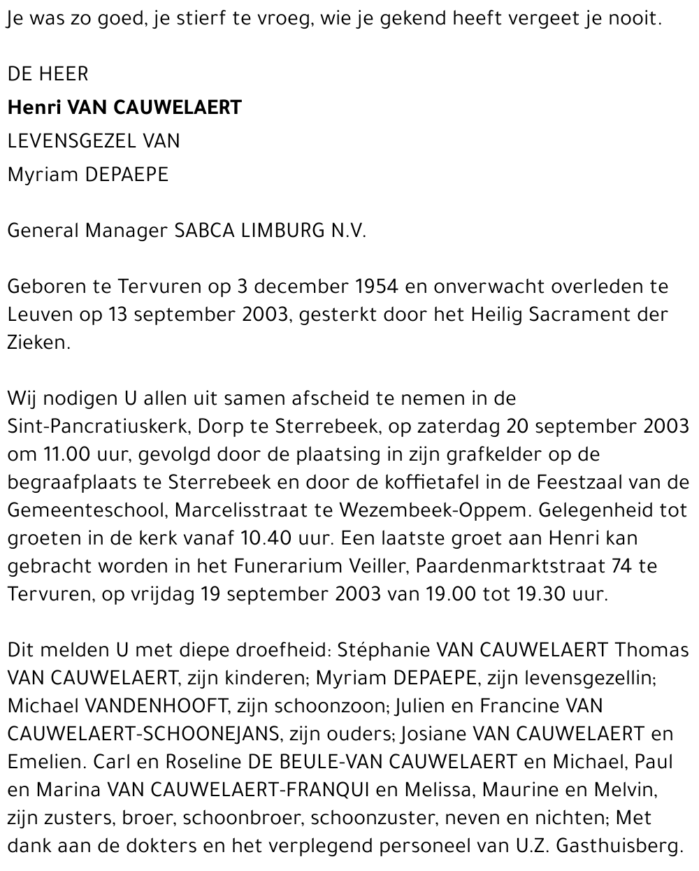 Henri Van Cauwelaert