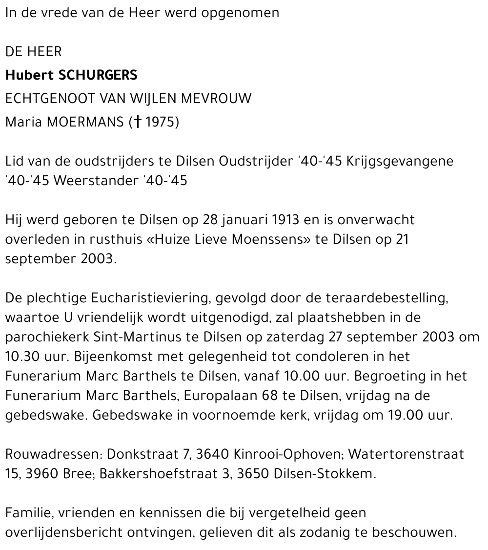Hubert Schurgers