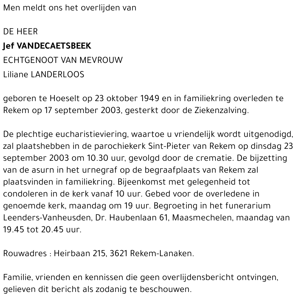 Jef Vandecaetsbeek