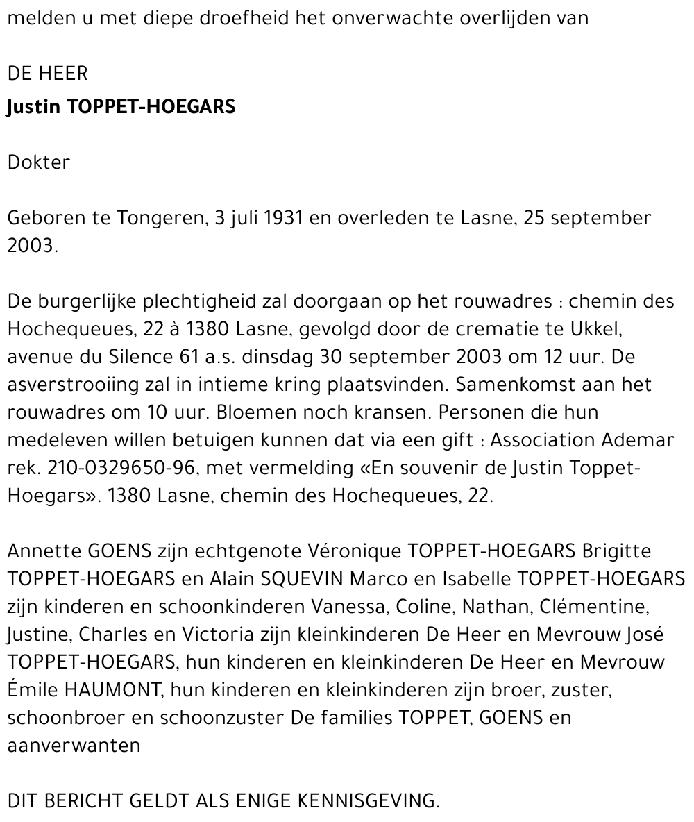 Justin Toppet-Hoegars