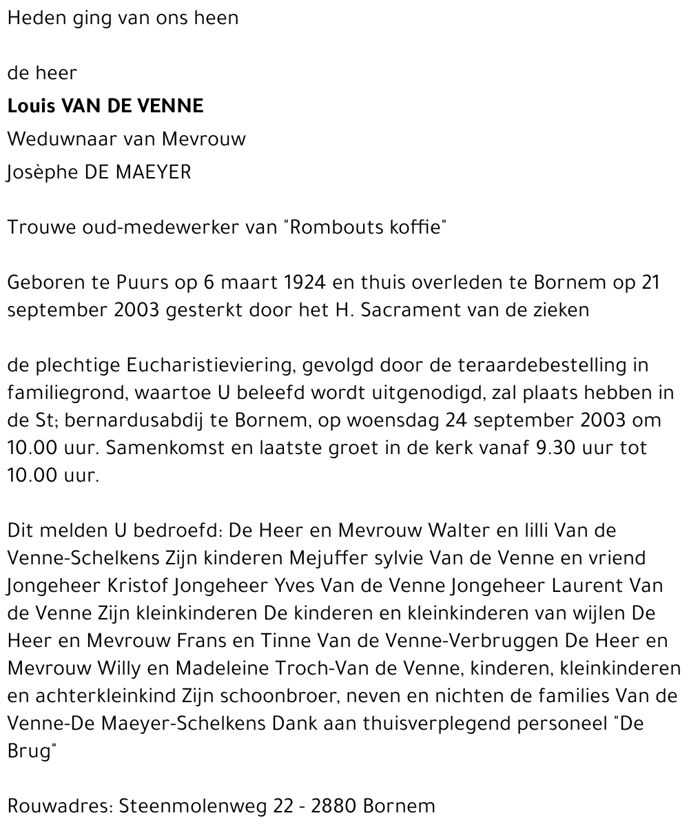 Louis Van de Venne