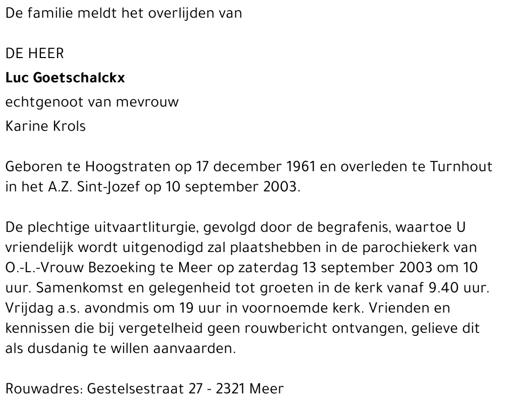 Luc Goetschalckx