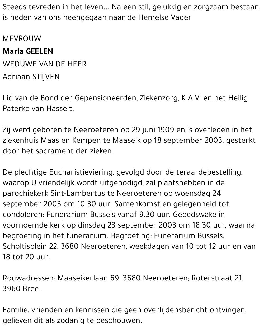 Maria Geelen