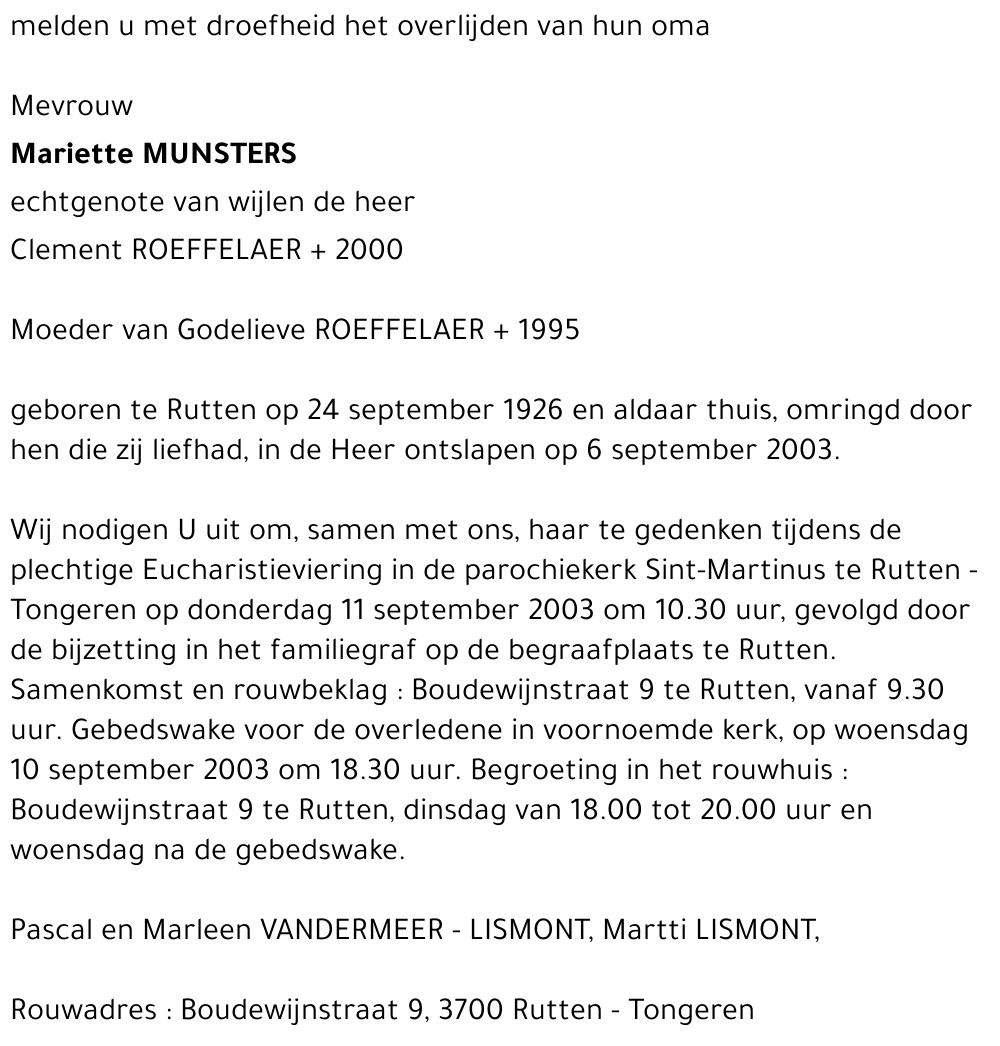 Mariette Munsters