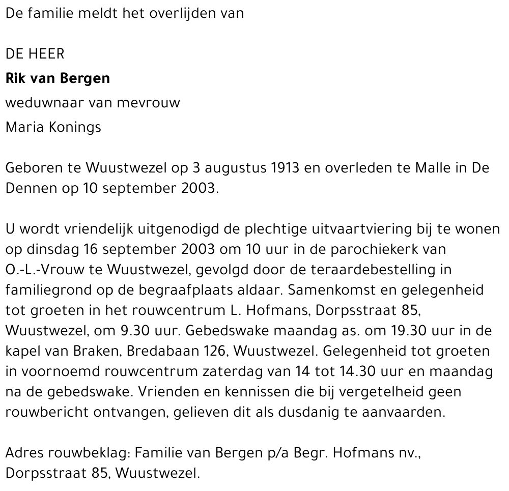 Rik van Bergen
