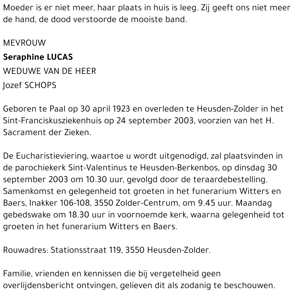 Seraphine Lucas