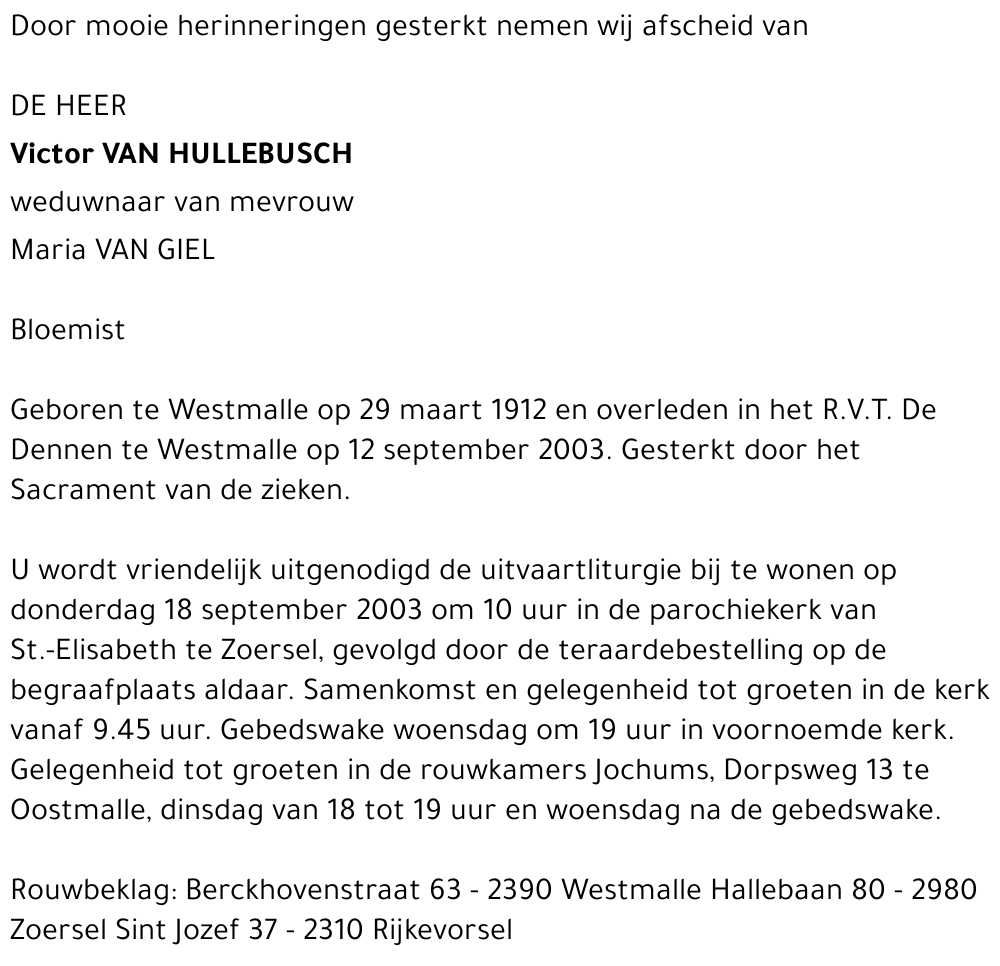 Victor Van Hullebusch