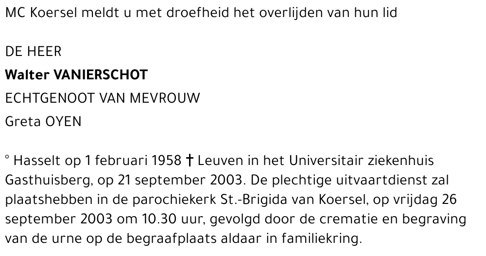 Walter Vanierschot