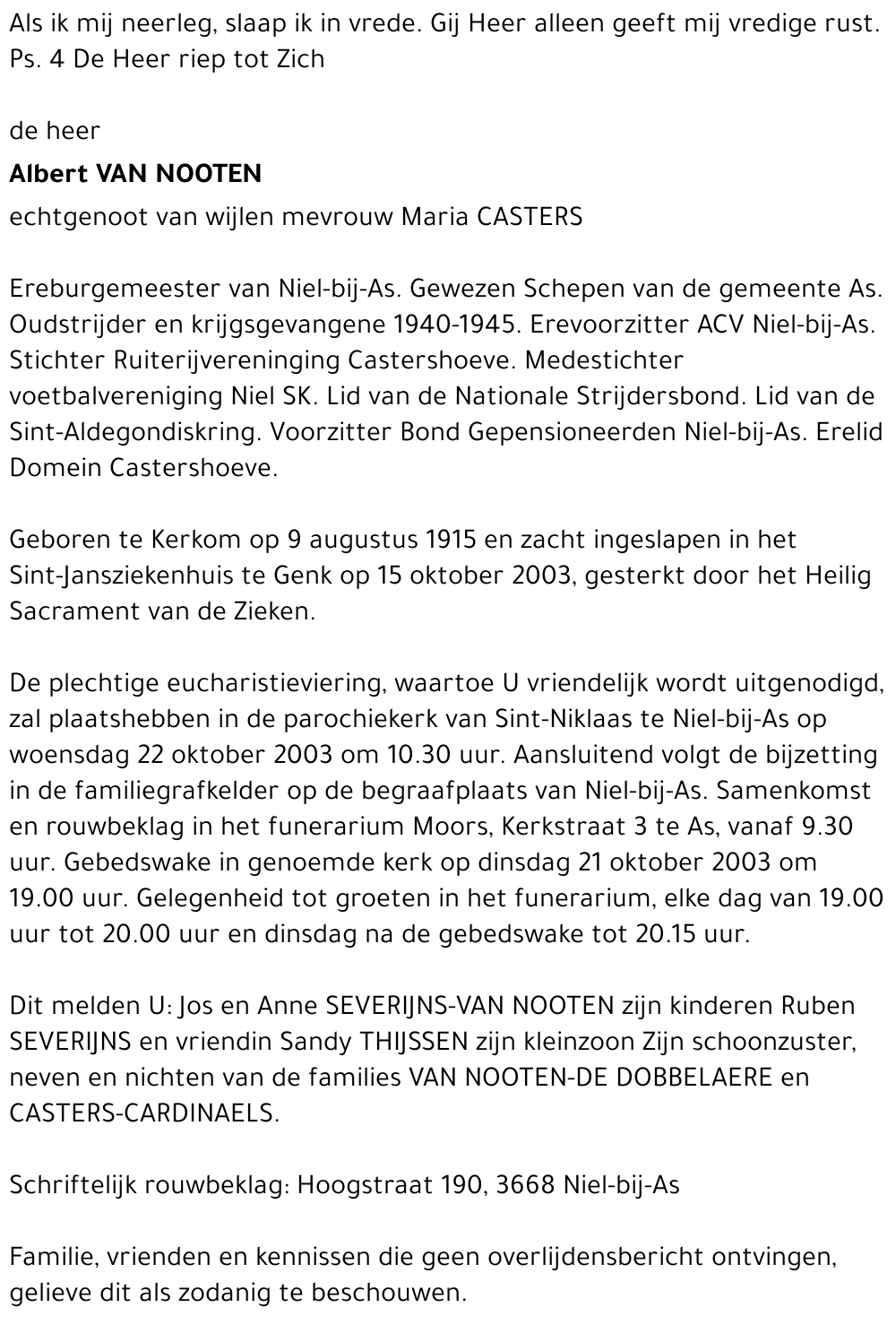 Albert Van Nooten