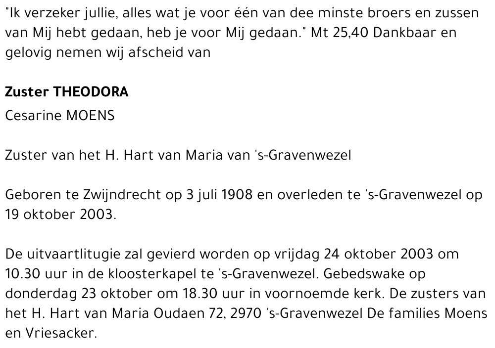 Cesarine Moens
