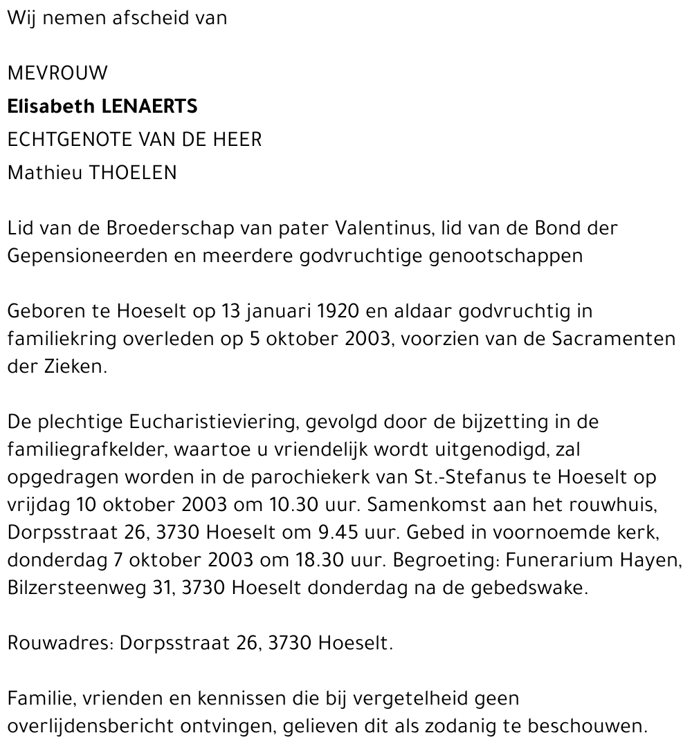 Elisabeth Lenaerts
