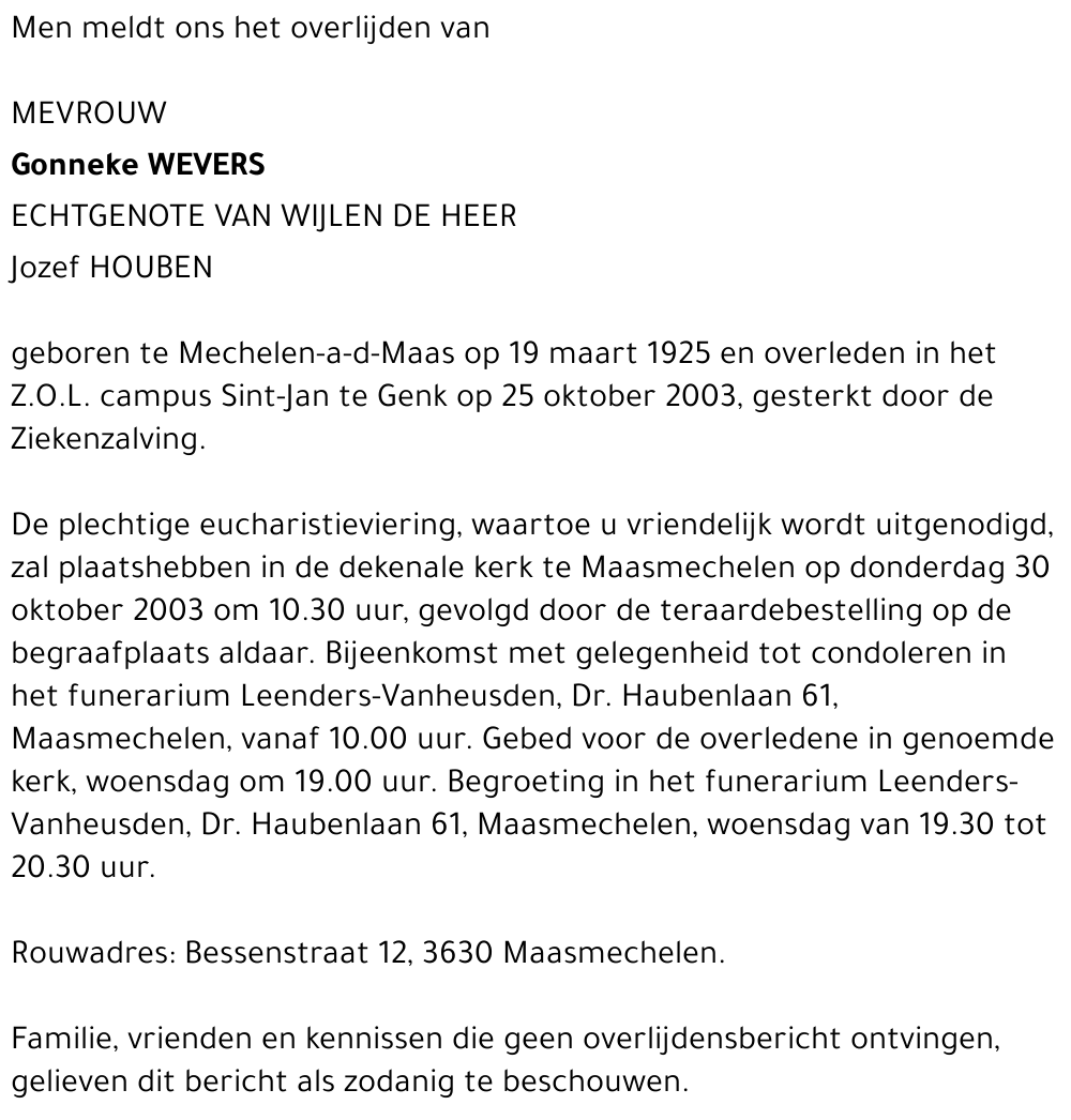 Gonneke Wevers