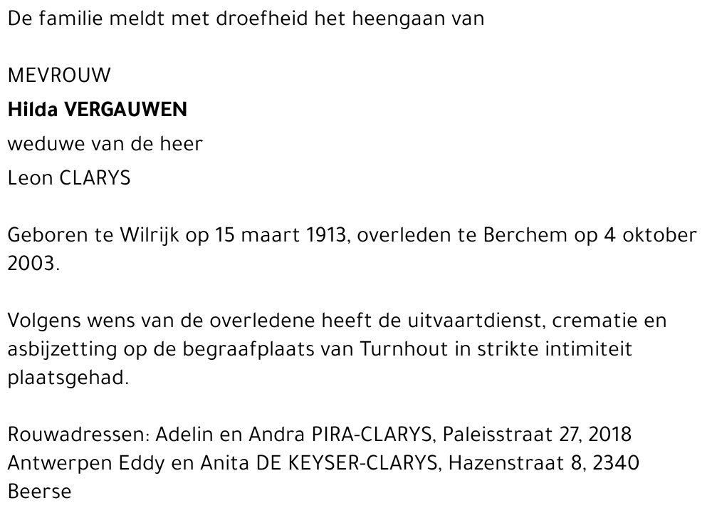 HILDA VERGAUWEN