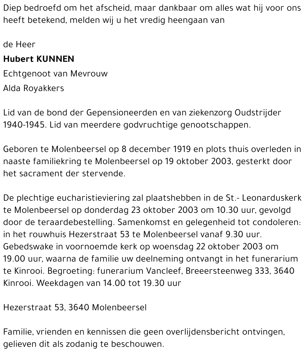 Hubert Kunnen