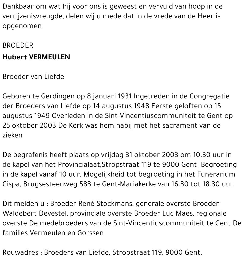 Hubert Vermeulen
