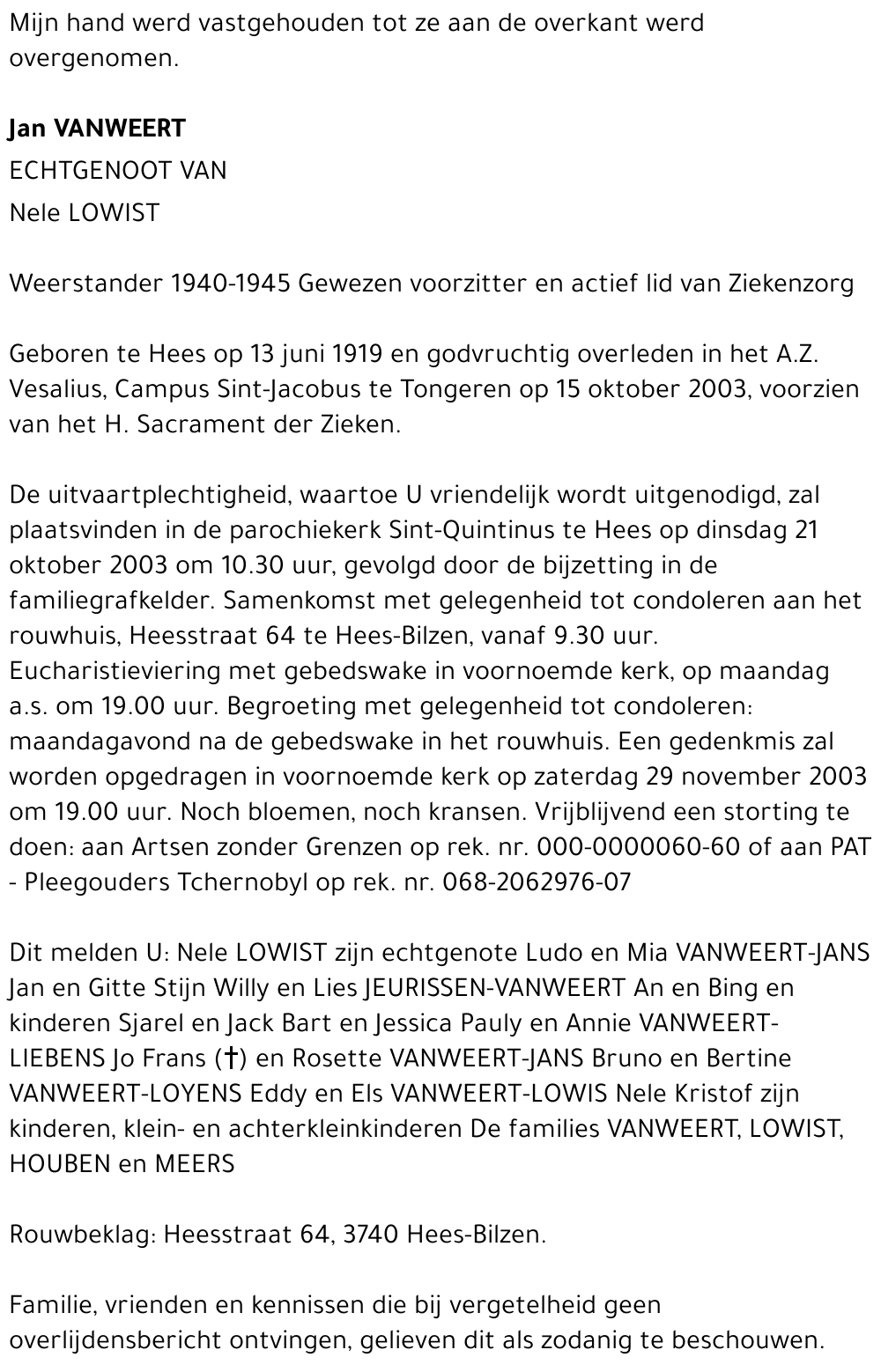 Jan Vanweert
