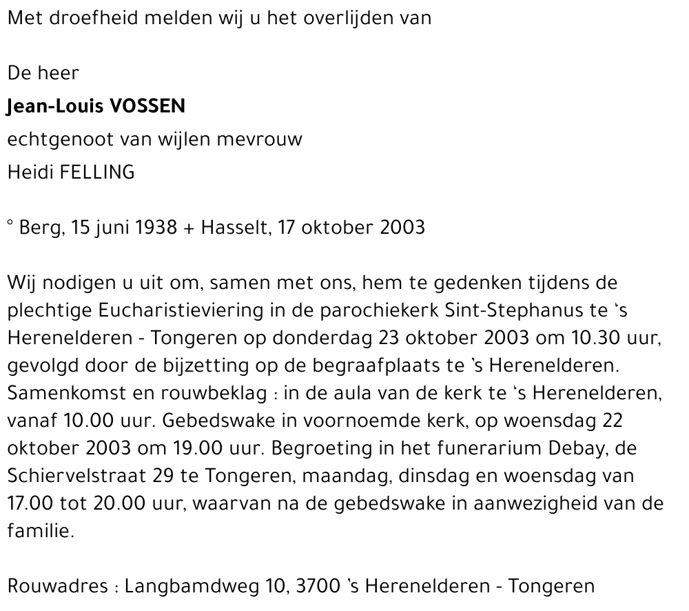 Jean-Louis Vossen