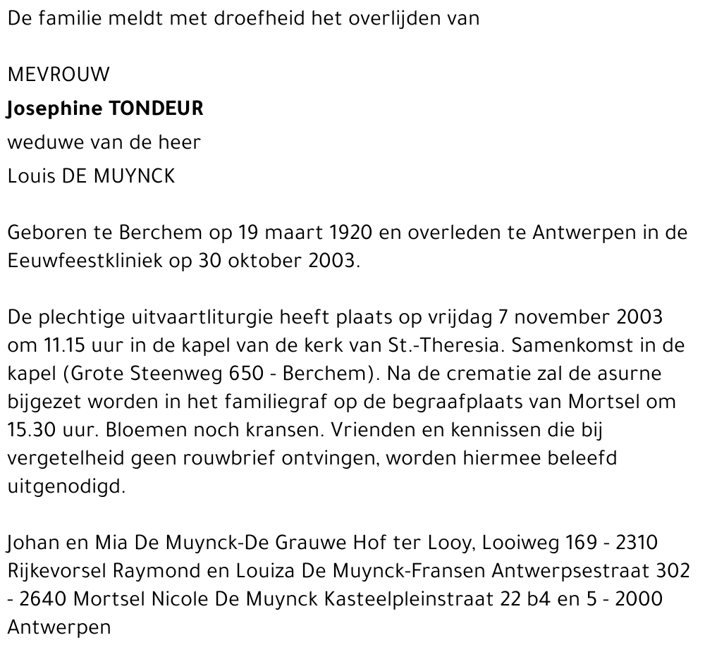 Josephine Tondeur