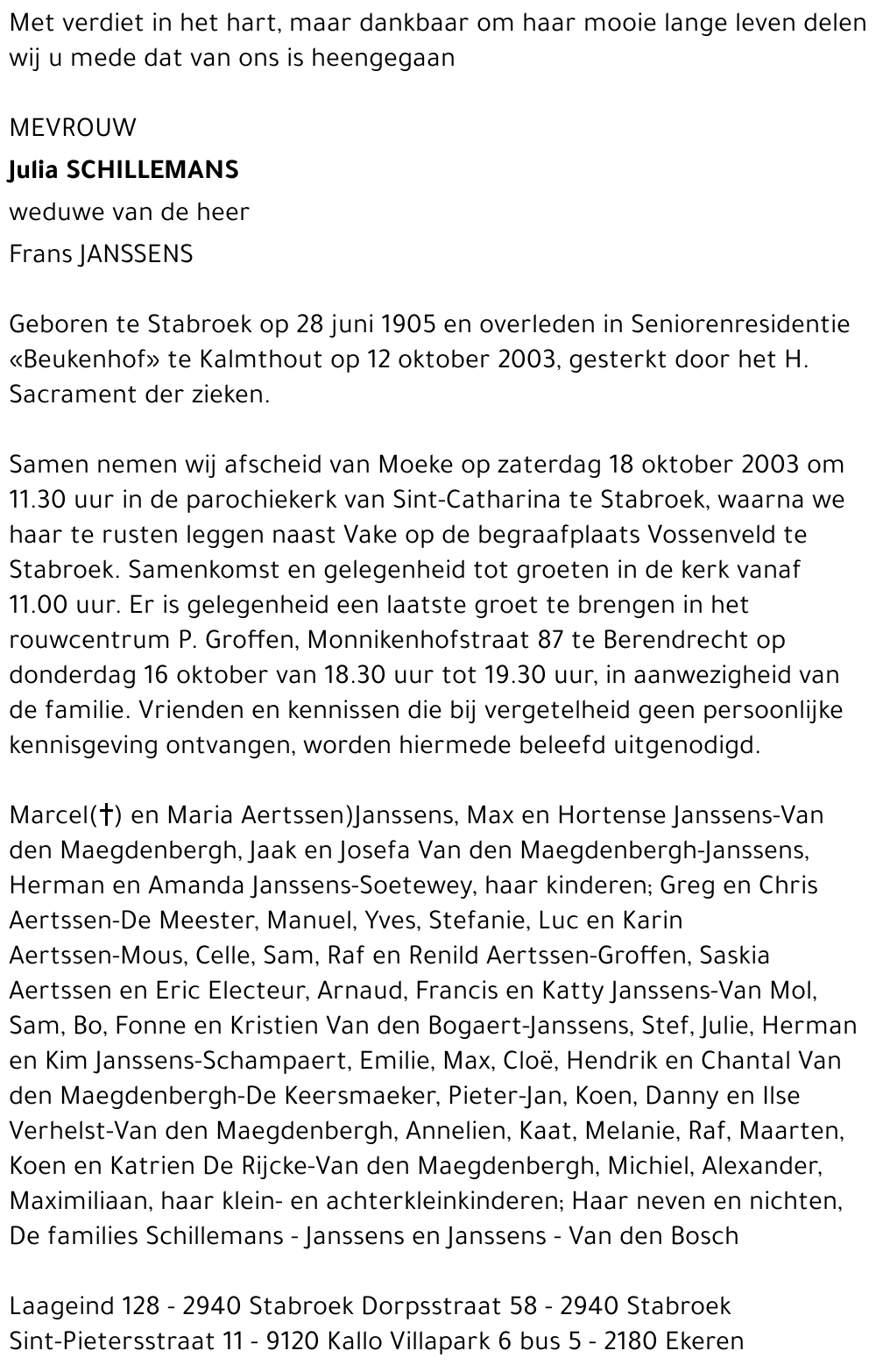 JULIA SCHILLEMANS