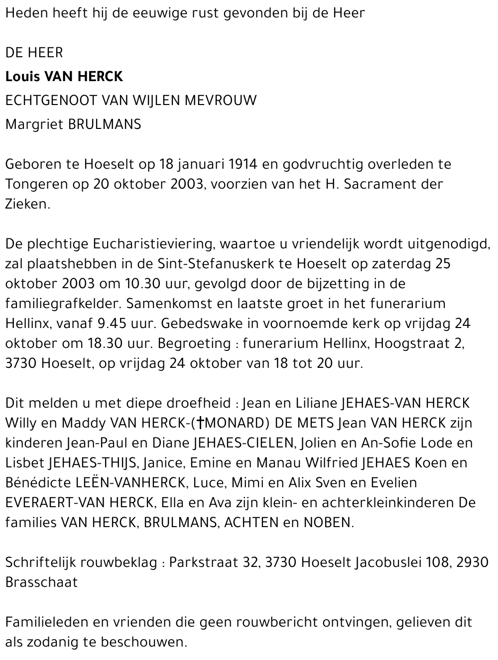 Louis Van Herck