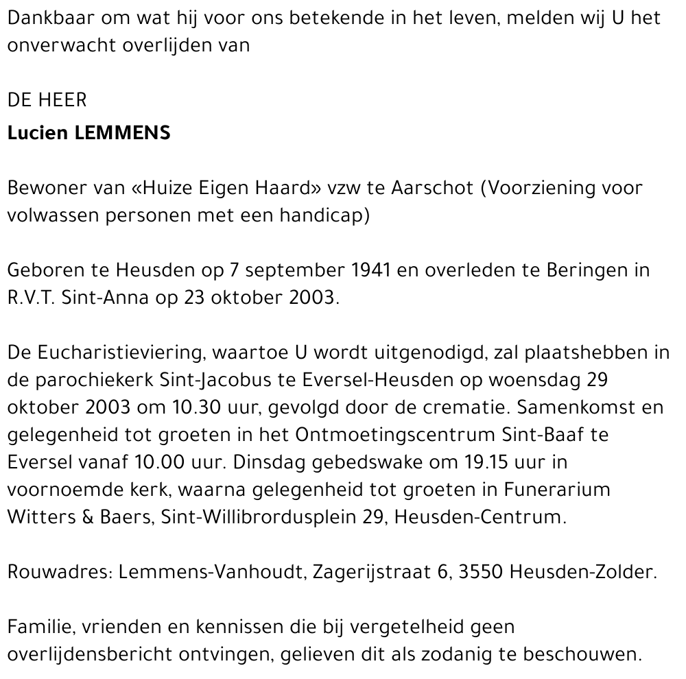 Lucien Lemmens