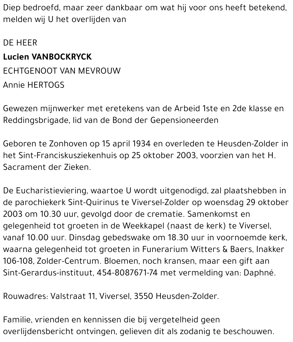 Lucien Van Bockrijck