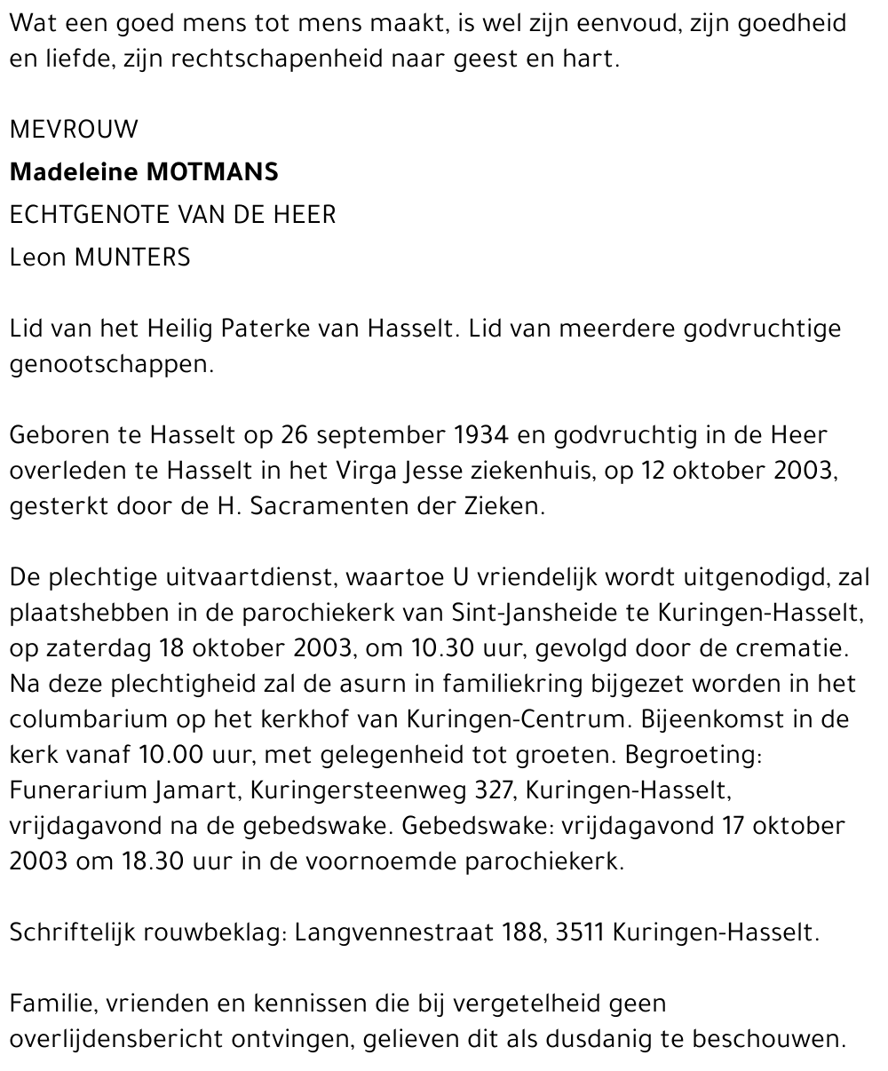 Madeleine Motmans