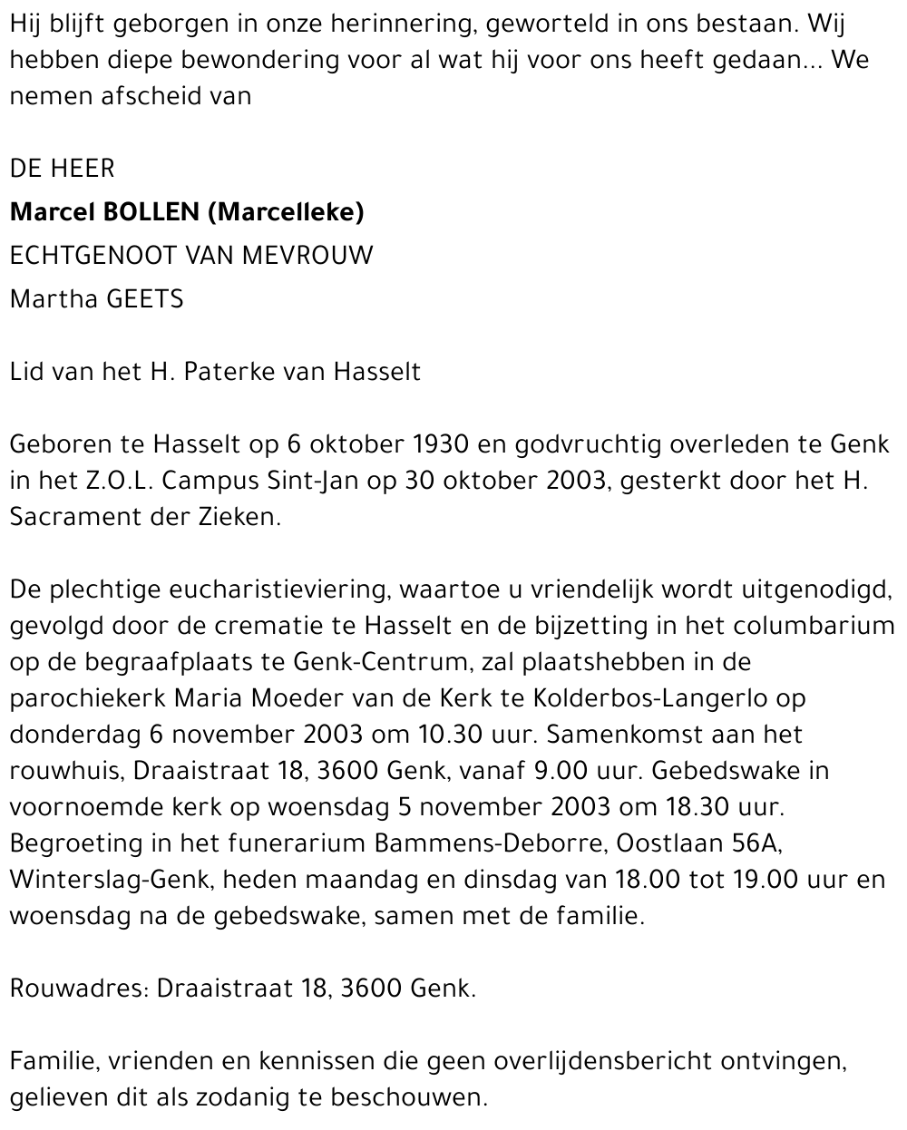 Marcel (Marcelleke) Bollen