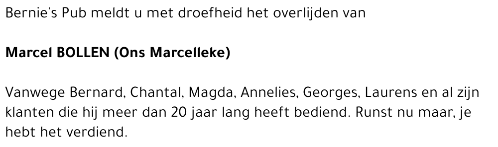 Marcel (Marcelleke) Bollen