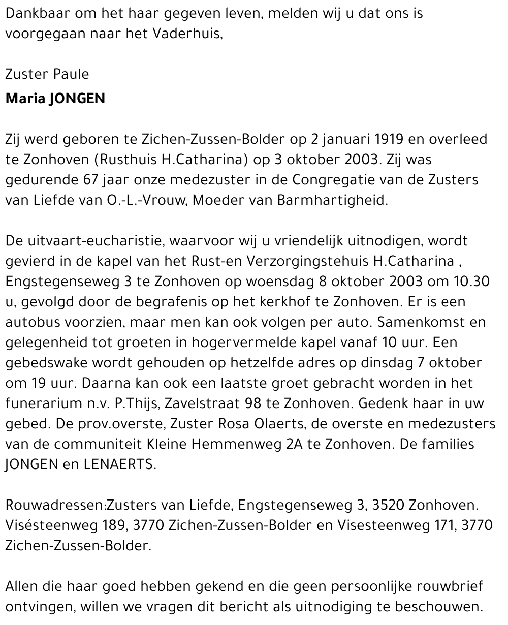 Maria Jongen