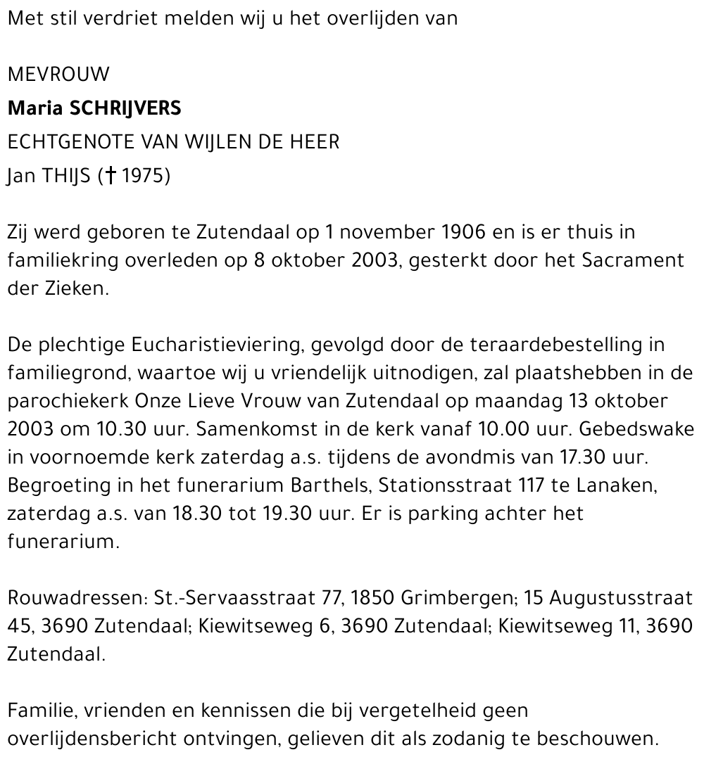 Maria Schrijvers