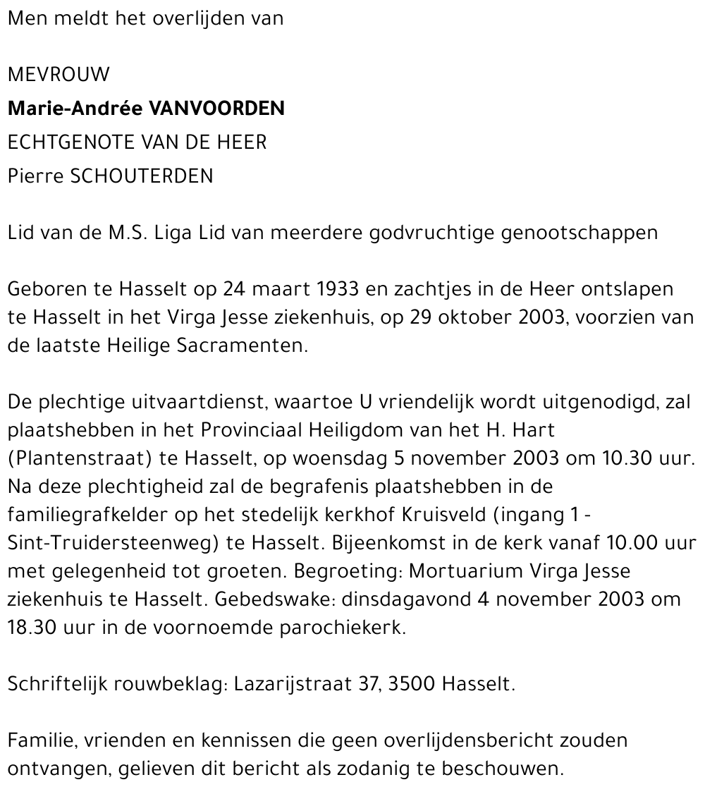 Marie-Andrée Vanvoorden
