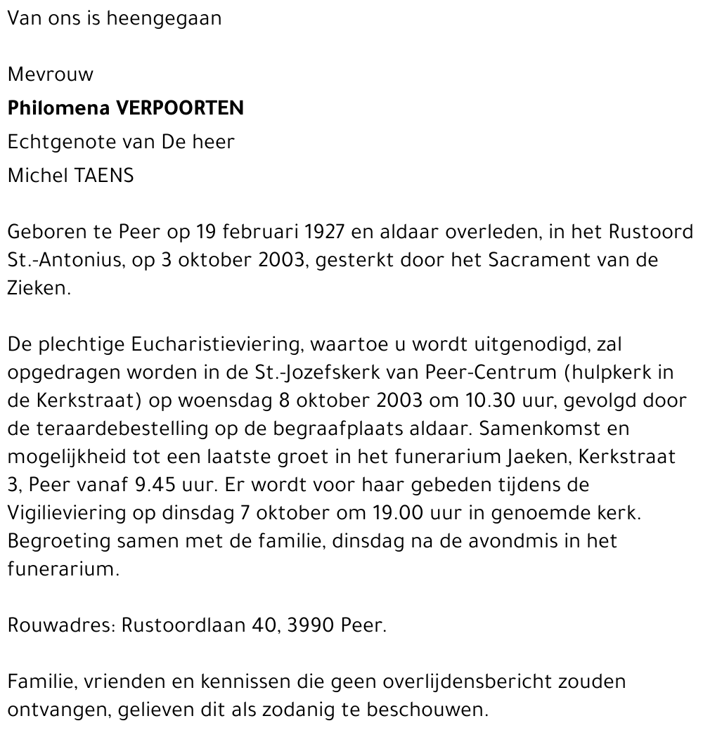 Philomena Verpoorten