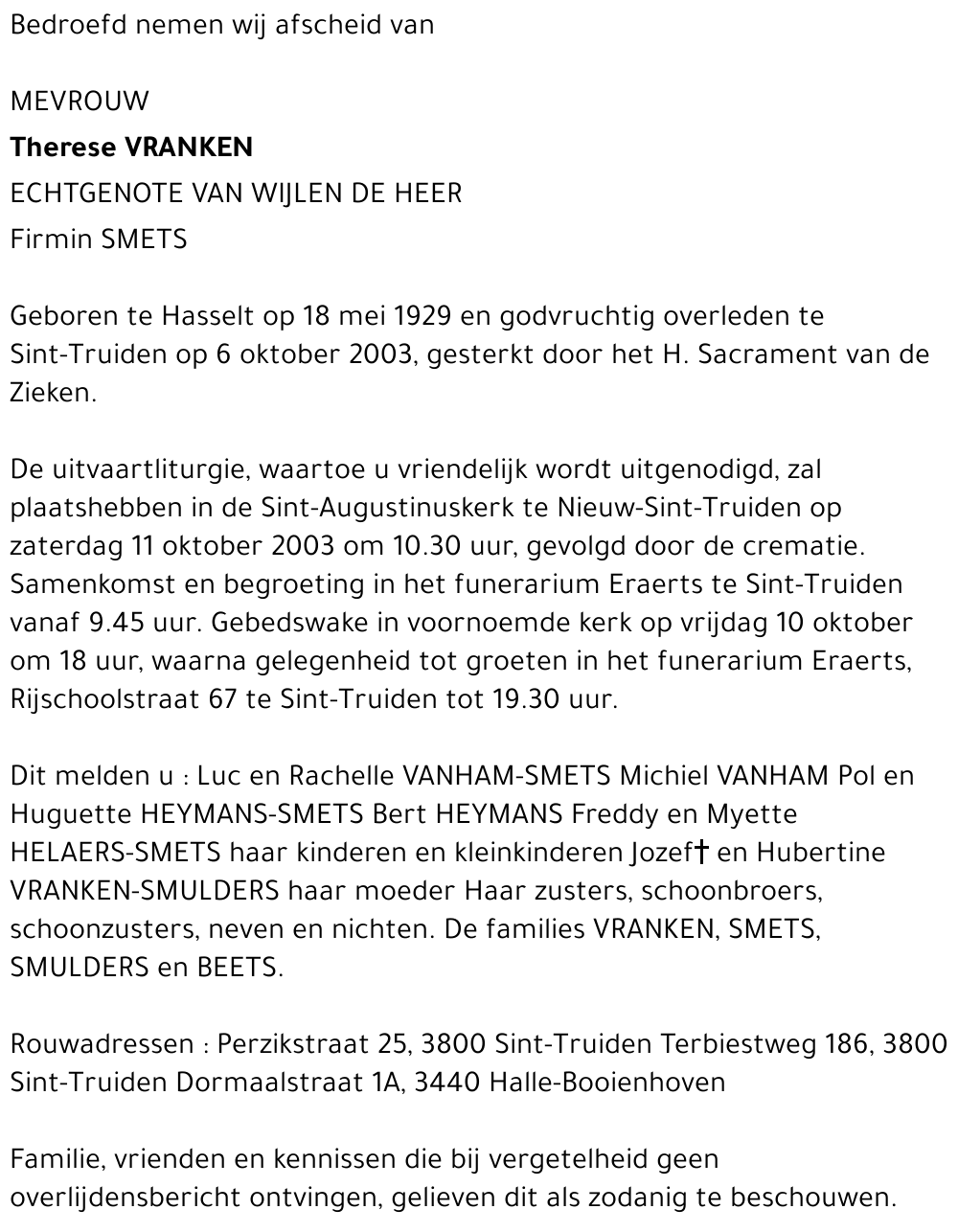Therese Vranken