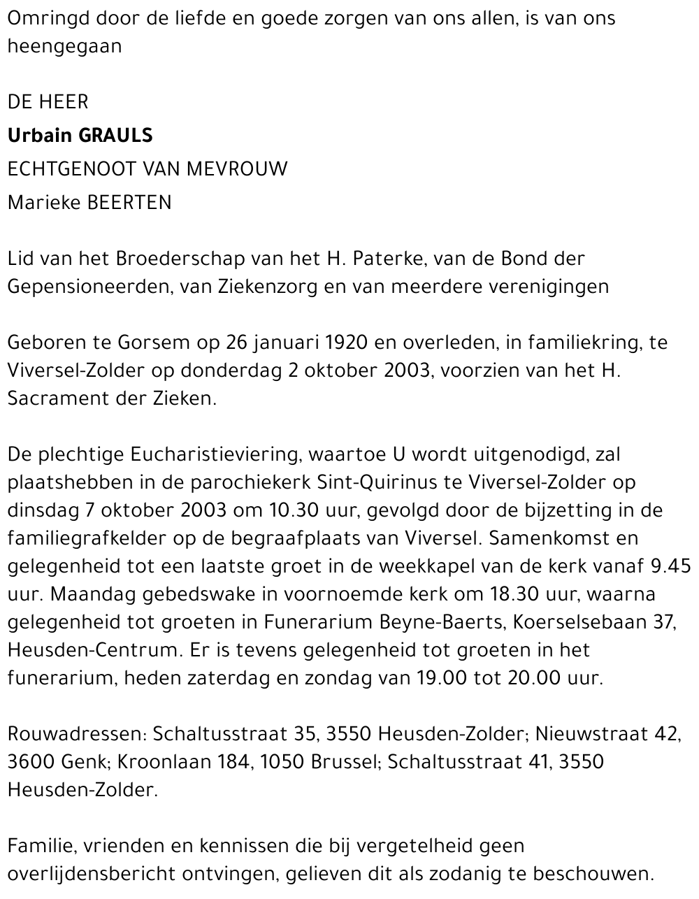 Urbain Grauls
