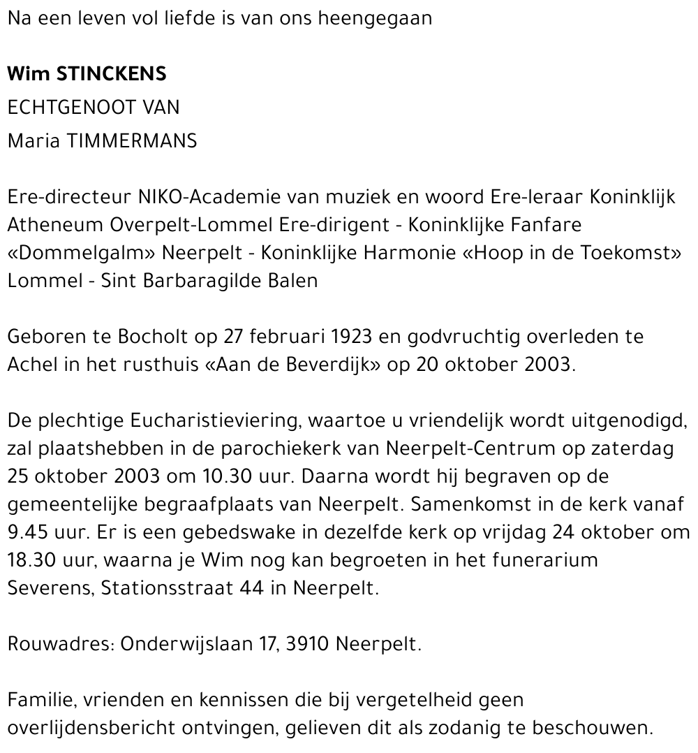 Wim Stinckens