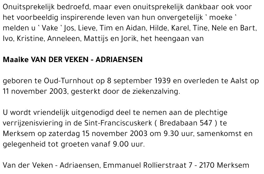 ADRIAENSEN MARIA