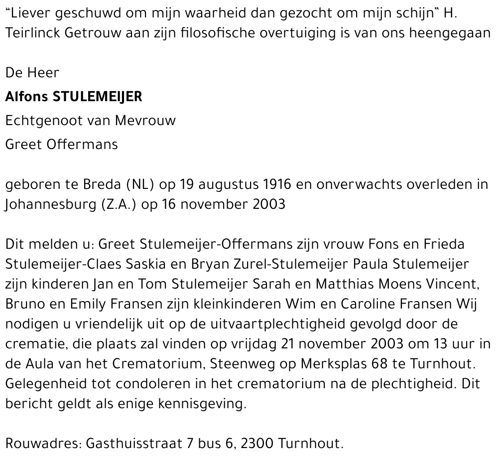Alfons Stulemeijer