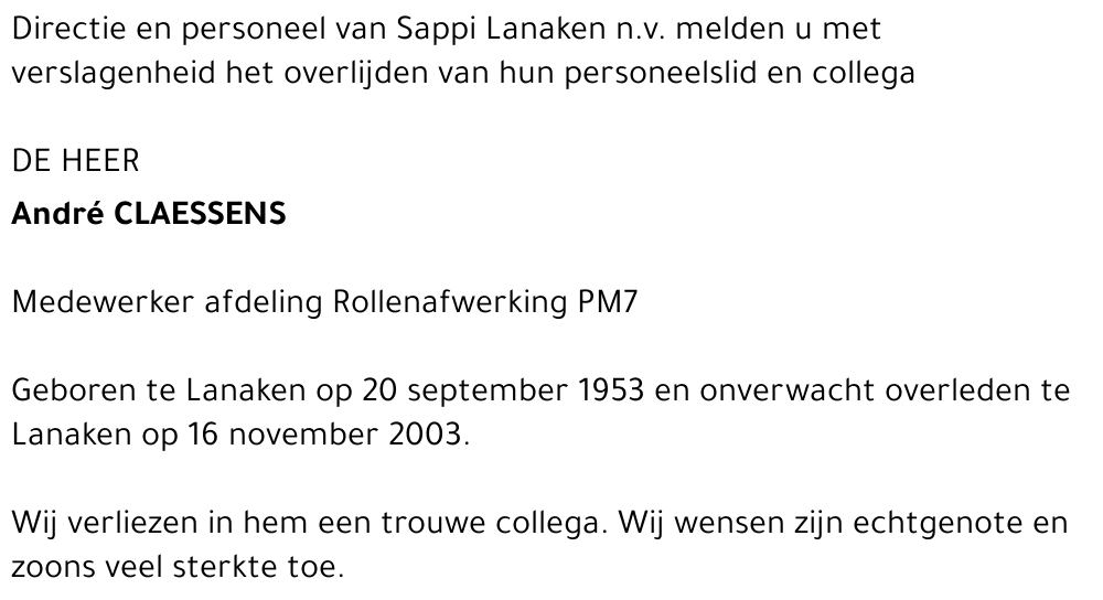 André Claessens