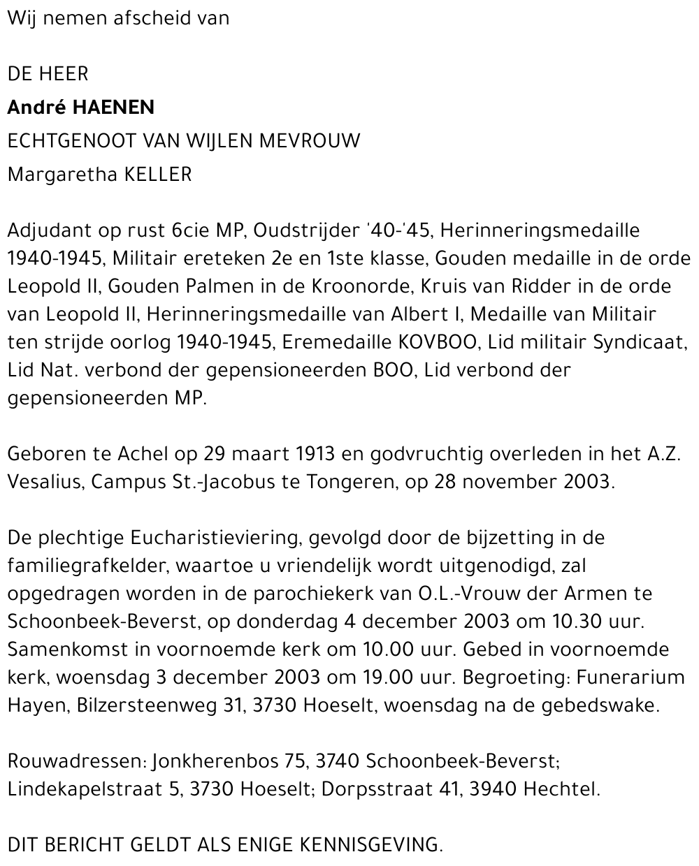 André Haenen