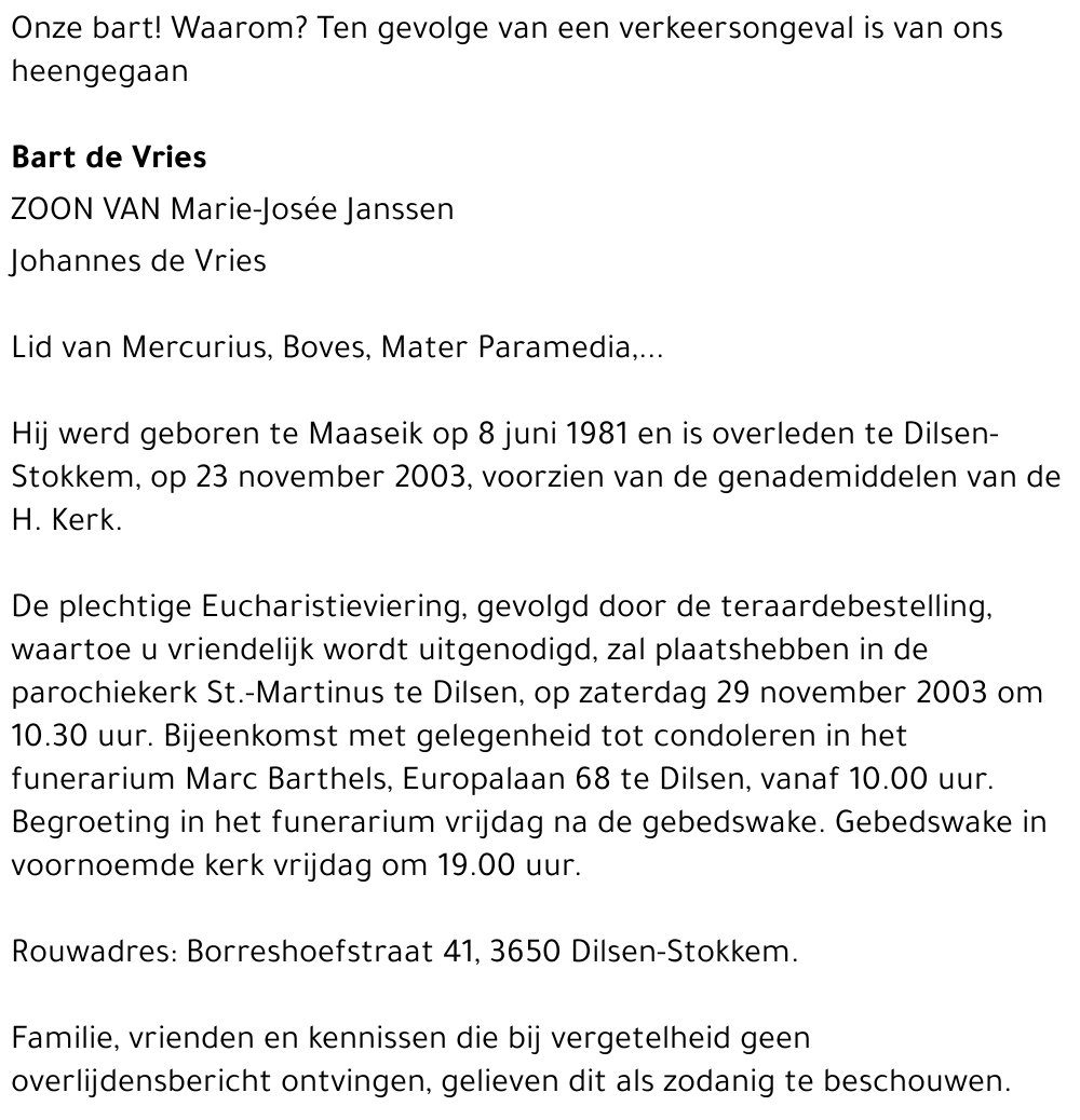 Bart de Vries