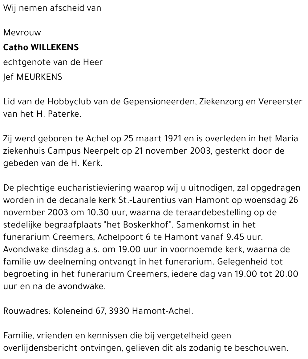 Catho WILLEKENS