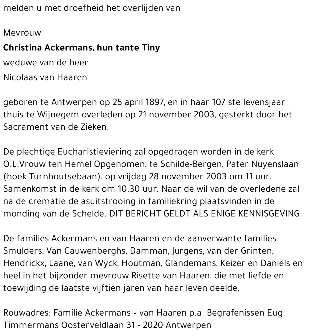 Christina Ackermans