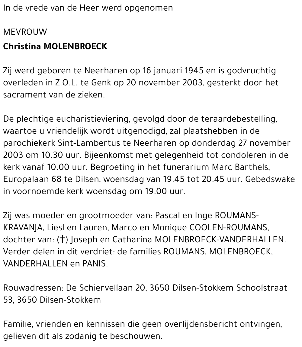 Christina Molenbroeck