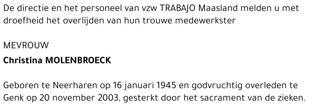Christina Molenbroeck